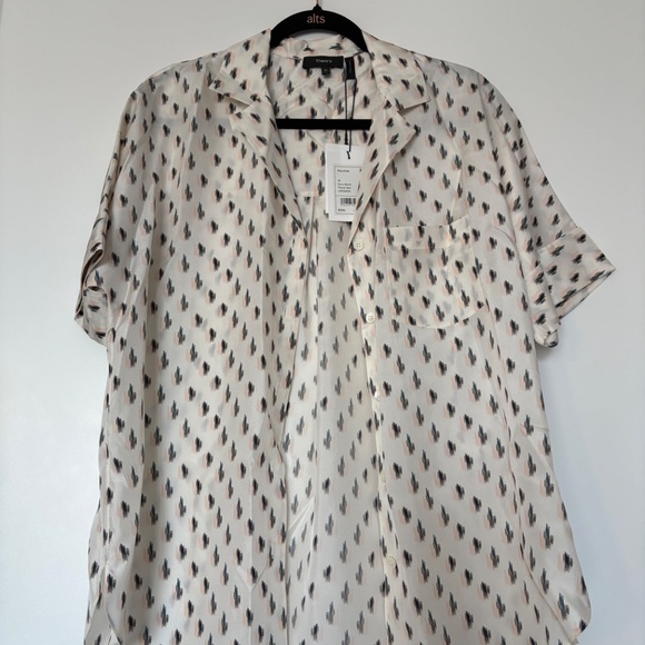 Theory Ralfinn Silk Shirt - Picture 3 of 5